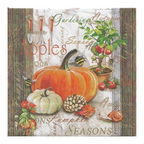 Servilleta  Autumn Gardening 33X33CM