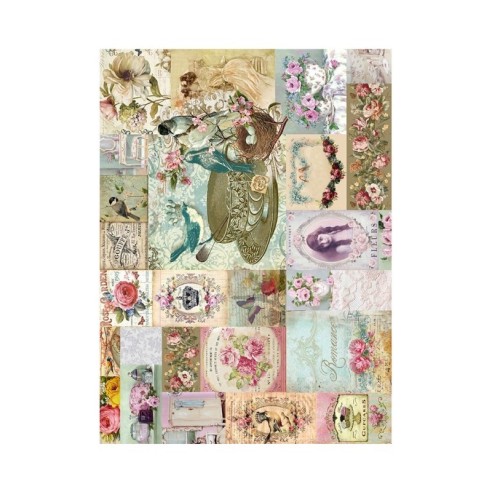Papel de Arroz ETIQUETAS SHABBY