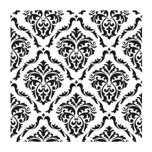 Stencil DAMASCO TUPIDO 25X25cm midi