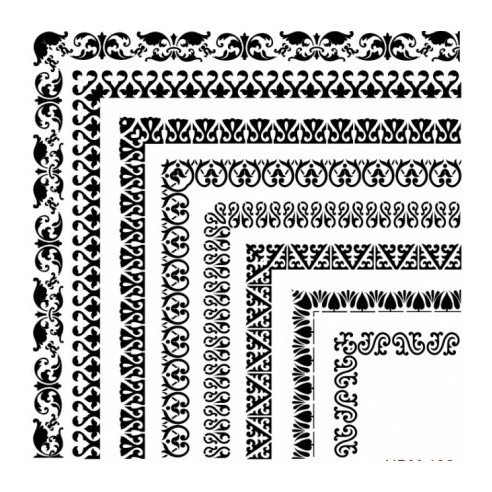 Stencil ESQUINAS 25X25cm