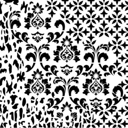 Stencil DAMASCO FLOR DE LIS...