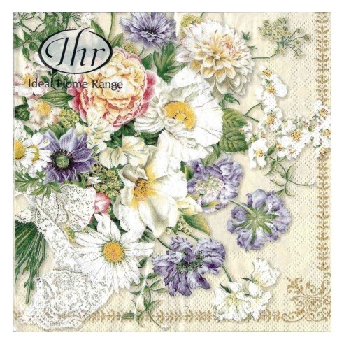 Servilleta  BOUQUET CREAM 33X33CM