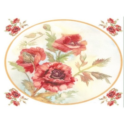 PAPEL DECOUPAGE GERANIOS 70...