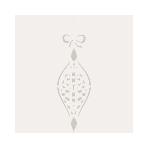 Stencil Bolas de Navidad 2