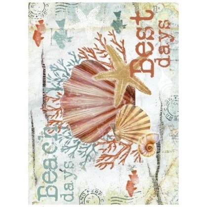 Papel de Arroz BEACH CONCHA...