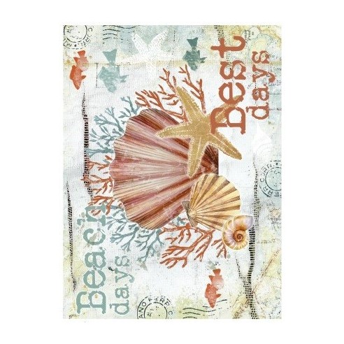 Papel de Arroz BEACH CONCHA HORIZONTAL 799