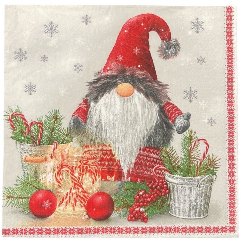 Servilleta gnomo caramelos