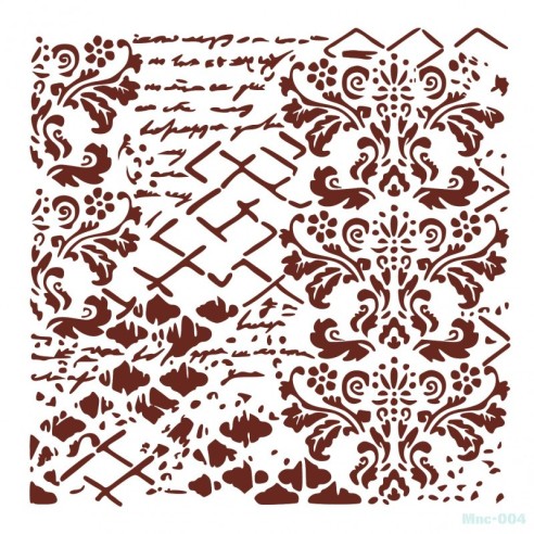 Stencil  DAMASCO MIXMEDIA 25 X 25